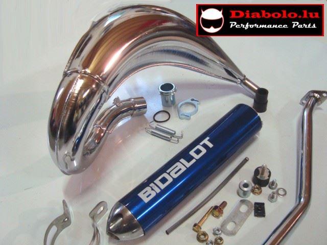 pot echappement bidalot mxr chrome derbi senda