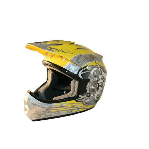casque VICTORIA BULL JOKER FACE jaune