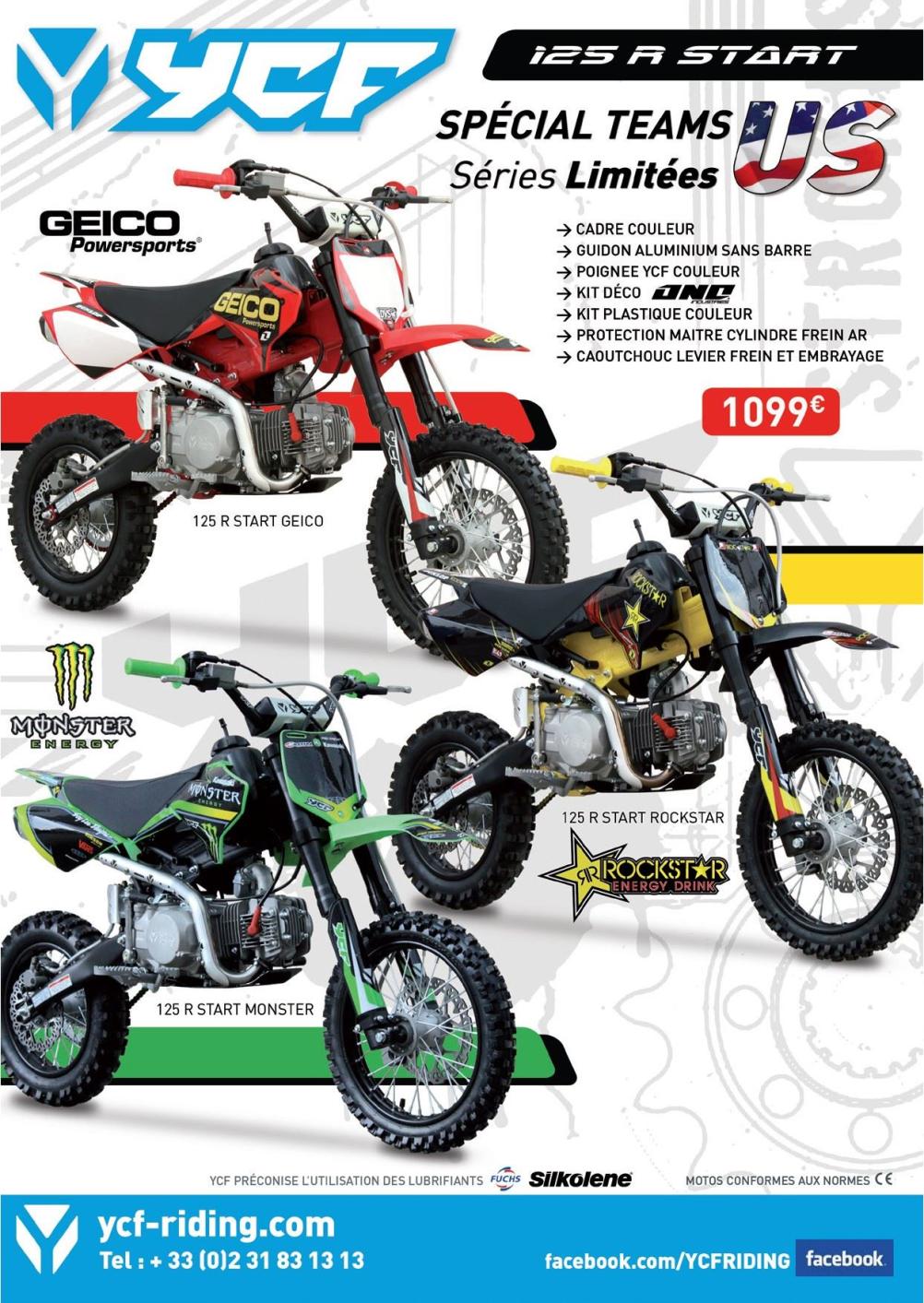 pitbike ycf serie limitée US TEAMS 