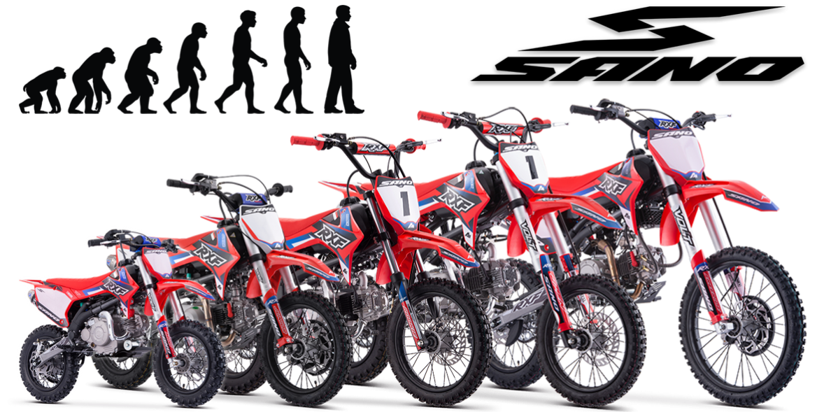Gamme évolutive de motos cross enfant Apollo Motors RXF Sano